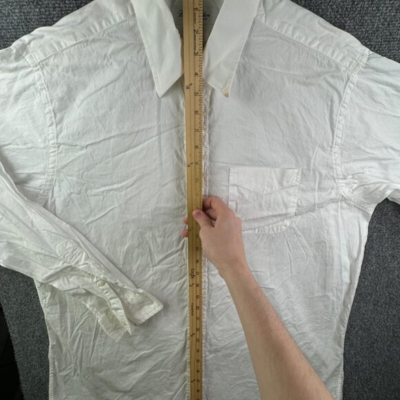 Brooks Brothers Men Cotton Adult Button Up Shirt Long Sleeve White 17 36/37 ** - Picture 3 of 13